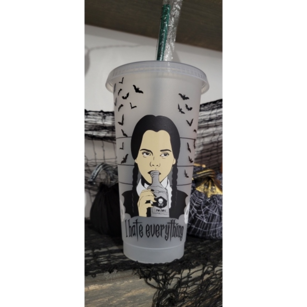Starbucks Wednesday Addams reusable cold cup!